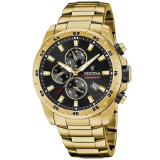 Festina Chrono Sport férfi karóra arany nemesacél, 45 mm, WR100 karóra