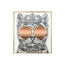  Festmény KING CAT 118x130 cm tapéta, díszléc és más dekoráció