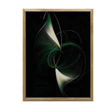 FESTMÉNY VÁSZONRA GÖRBÖK SÖTÉT ELEGANCE KERET NÉLKÜLI PREMIUM VÁSZON 70x100cm grafika, keretezett kép