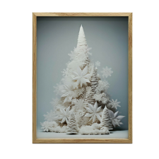 FESTMÉNY VÁSZONRA KARÁCSONYI ELEGANCE VÁSZON PREMIUM 30x40 CM grafika, keretezett kép