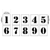  Festősablon, stencil számok készlet 10cm-es 10db-os