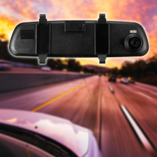  FHD Visszapillantó tükörbe épített autós útvonalrögzítő kamera / magyar menüvel autós kamera