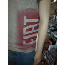  Fiat férfi póló 2011, szürke-piros férfi póló