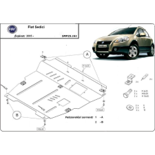  Fiat Sedici, 2006-2018 - Motorvédő lemez autóalkatrész