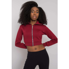 FiatalDivat Crop-top pulóver Ann cipzárral, bordó női pulóver, kardigán