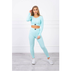 FiatalDivat Crop-top tréningruha szett 9353 mintás