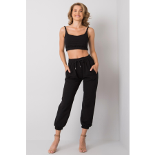 FiatalDivat Crop-top tréningruha szett Mado fekete női edzőruha