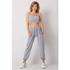FiatalDivat Crop-top tréningruha szett Mado szürke