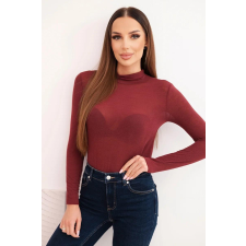 FiatalDivat Finom kasmíros blúz állógallérral 25809 bordó modell blúz