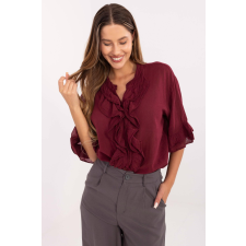 FiatalDivat Háromnegyedes ujjú ingblúz, 22495 bordó modell blúz