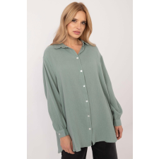 FiatalDivat Hosszú muszlin ing modell 11066 sötét menta blúz