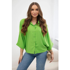 FiatalDivat Ing oversize blúz modell IT-18 világoszöld blúz