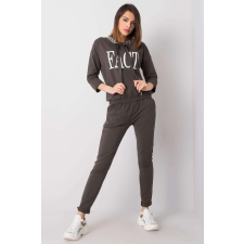 FiatalDivat Kadeesha tréningruha Fact color khaki felirattal női edzőruha