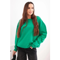 FiatalDivat Kapucni nélküli pamut pulóver HIT03 zöld