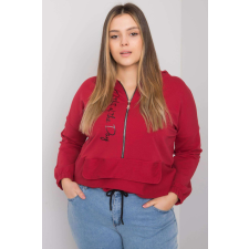 FiatalDivat Kaylee oversize pulóver cipzárral, bordó női pulóver, kardigán