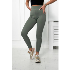 FiatalDivat Leggings bordázott anyagból modell 69186 sötét mentol női nadrág