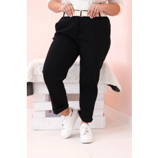 FiatalDivat Oversize nadrág övvel, 52293-4 modell, fekete