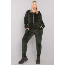 FiatalDivat Oversize velúr tréningruha Michell khaki színű női edzőruha