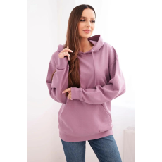 FiatalDivat Pamut kapucnis pulóver kenguruzsebbel HIT01 ódivatú rózsaszín