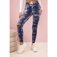 FiatalDivat Pamut leggings farmermintával és szakadt megjelenéssel, 67711-es modell női nadrág