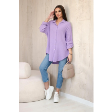 FiatalDivat Pamut muszlin ing modell ART208 lila színű
