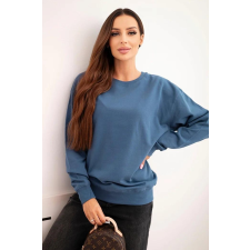 FiatalDivat Pamut pulóver kapucni nélkül HIT03 farmerkék szín női pulóver, kardigán