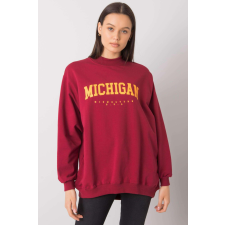 FiatalDivat Pulóver Michigan burgundy felirattal női pulóver, kardigán