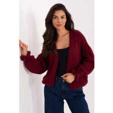 FiatalDivat Rövid kardigán pulóver 90482 bordó női pulóver, kardigán