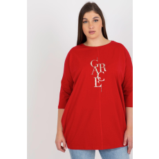 FiatalDivat Túlméretezett Grace feliratú blúz piros