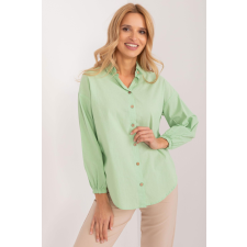 FiatalDivat Túlméretezett ing háromnegyedes ujjú, 13010-es modell, kiwi színben blúz