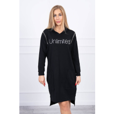 FiatalDivat Unlimited ruha zsebekkel és cipzárral modell 9190 fekete
