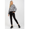 FiatalDivat Velúr tréningruha szett zebra motívummal modell 41001 fehér+fekete