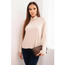 FiatalDivat Viskóz garbós, hosszú ujjú blúz IT110 modell, bézs színben blúz