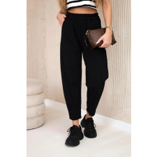 FiatalDivat Zsebes nadrág, modell 6527-1 fekete női nadrág