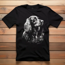  Field Spániel póló (Férfi)(DARK)