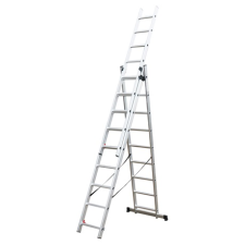 Fieldmann FZZ 4309 háromrészes univerzális alumínium létra, 3x9 fokos (FZZ 4309) létra és állvány