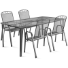 Fieldmann Kerti bútorszett, 1 asztal + 4 szék, acél, IRIS 4, 98036196