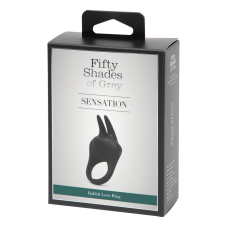 Fifty Shades of Grey A szürke ötven árnyalata - Sensation nyuszis vibrációs péniszgyűrű (fekete) péniszgyűrű
