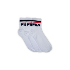 Fila Fila unisex pamut zokni - rövid állású zokni - bordázott szár - 3 pár - fehér - 39-42
