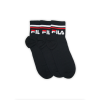 Fila Fila unisex pamut zokni - rövid állású zokni - bordázott szár - 3 pár - sötétkék - 39-42