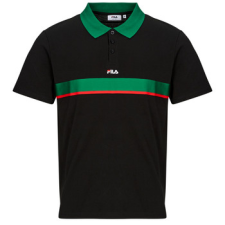 Fila Rövid ujjú galléros pólók SAGANO RELAXED TAPED POLO SHIRT Fekete EU M férfi póló