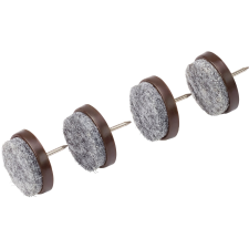 Filckorong szeggel átmérő 28 mm 4 darab fekete bútor