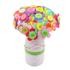  Filcvirág és váza kézműves szett ötlevelű virág kreatív és készségfejlesztő