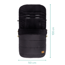 Fillikid bundazsák babakocsiba - Lanin fekete 8415-06 babakabát, overál, bundazsák
