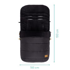 Fillikid bundazsák babakocsiba - Lanin fekete 8415-06 babakabát, overál, bundazsák