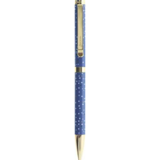 FILOFAX Golyóstoll, 1,0 mm, arany színű klip, kék tolltest, FILOFAX  Indigo , fekete toll