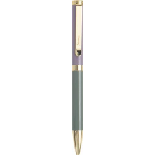 FILOFAX Golyóstoll, 1,0 mm, arany színű klip, pasztell színű tolltest, FILOFAX &quot;Norfolk&quot;, fekete toll
