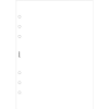 FILOFAX Kalendárium betét, jegyzetlap, personal méret, sima, FILOFAX, fehér, 30lap/cs