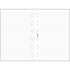 FILOFAX Kalendárium betét, jegyzetlap, pocket méret, vonalas, filofax, fehér fx-213008 gyűrűs kalendárium betétlap
