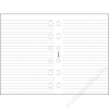 FILOFAX Kalendárium betét, jegyzetlap, pocket méret, vonalas, FILOFAX, fehér (NFX213008)